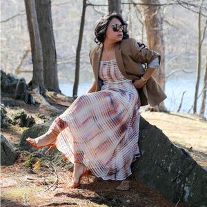 NWT Anthropologie Greylin Solaris Maxi Dress Size M